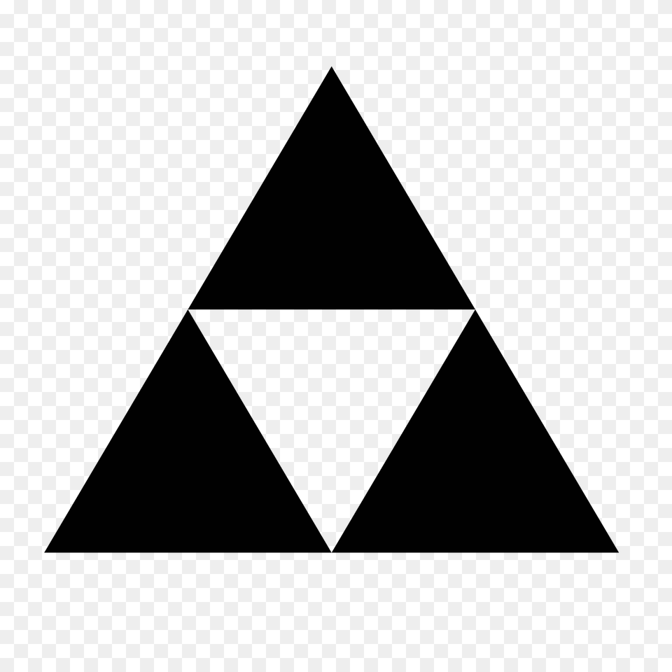 Triforce, Gray Png