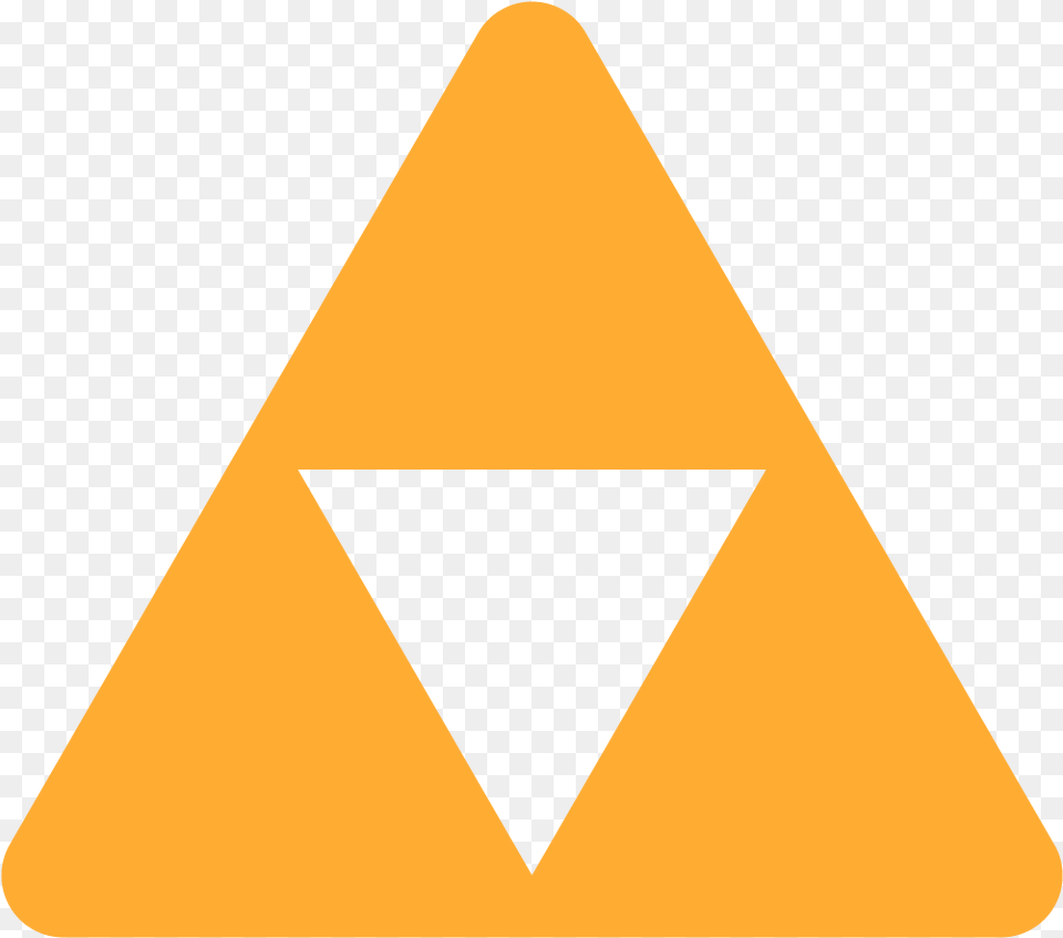 Triforce Discord Emoji Shaded Triangle, Sign, Symbol, Road Sign Free Png Download