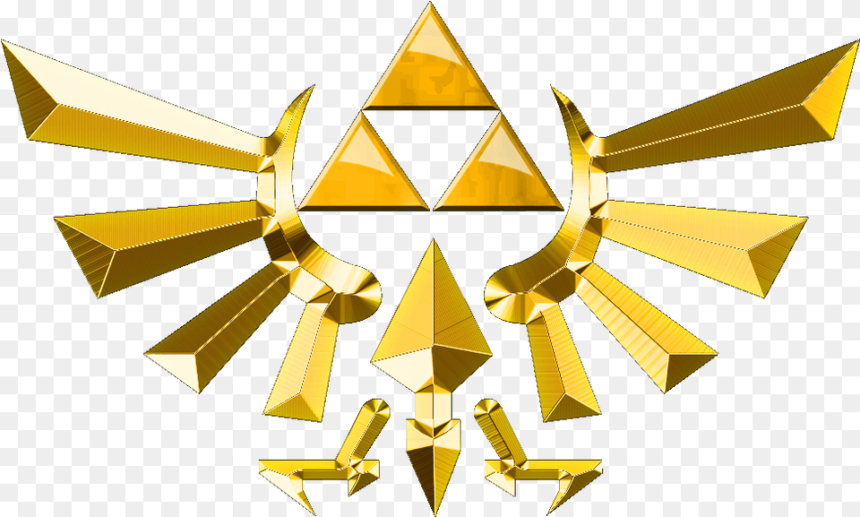 Triforce Drawing Eagle For Download On Mbtskoudsalg Legend Of Zelda Triforce, Gold, Symbol, Cross Png