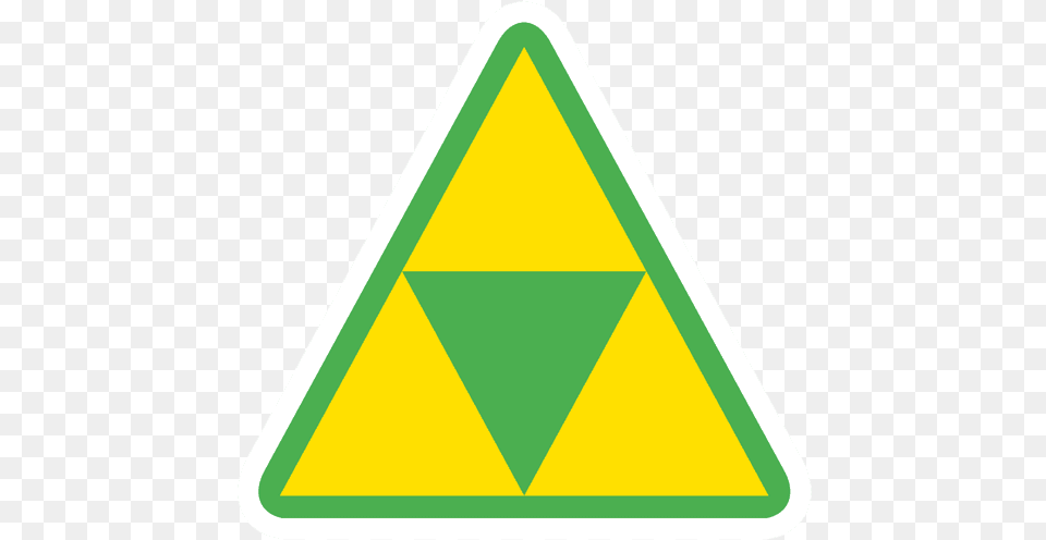 Triforce Sticker Warning Camera Video, Triangle, Symbol, Sign Png Image