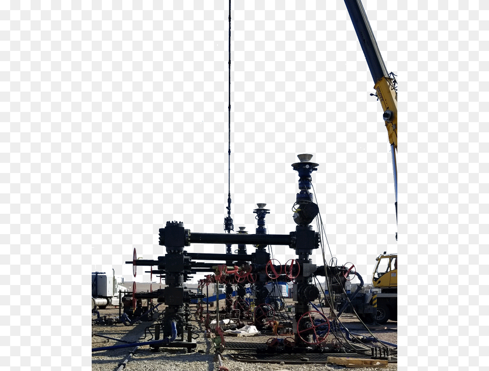Trigger Energy Wellhead Site Crane, Construction, Oilfield, Outdoors, Person Free Transparent Png