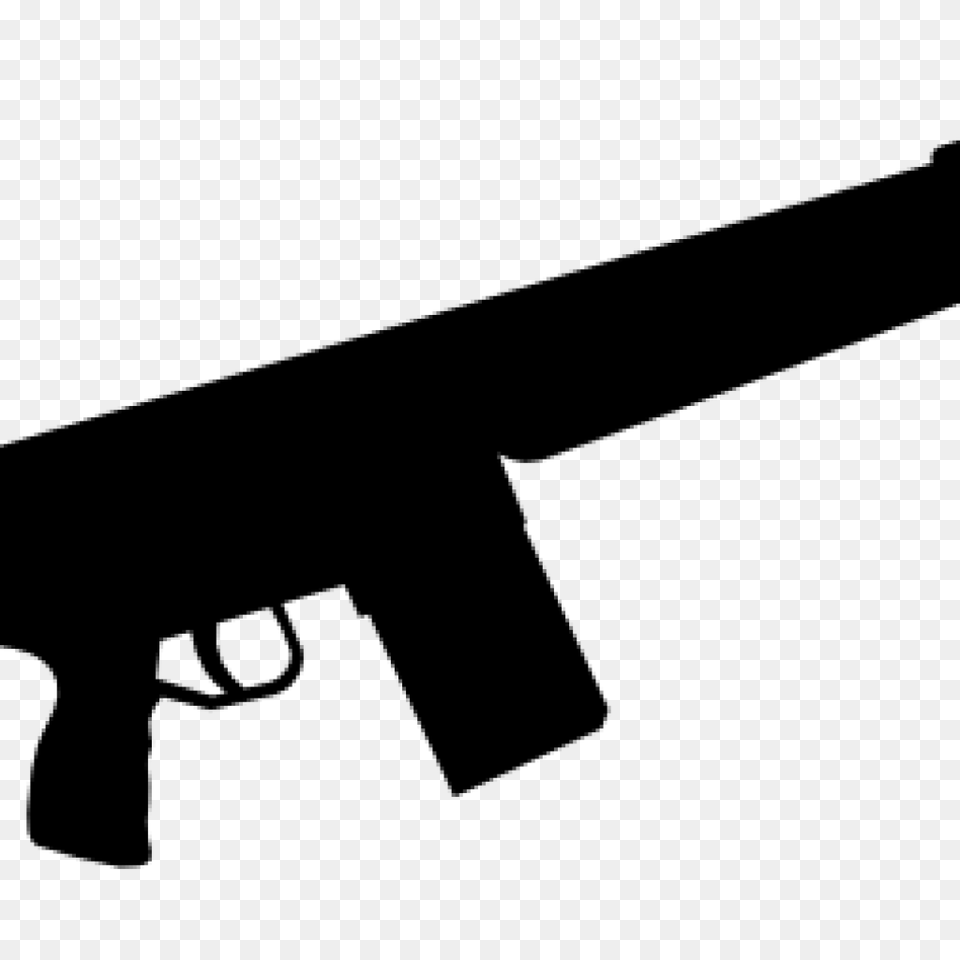 Trigger Gun Clipart, Gray Free Transparent Png