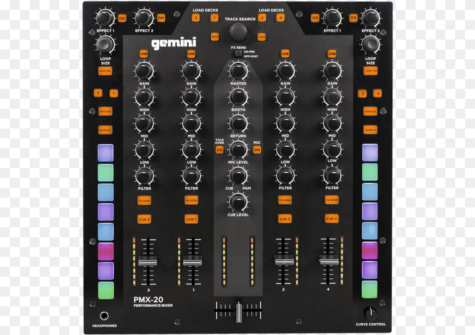 Trigger The Ultimate Dj In You Gemini Pmx 20 Mixer, Amplifier, Electronics, Electrical Device, Switch Free Png
