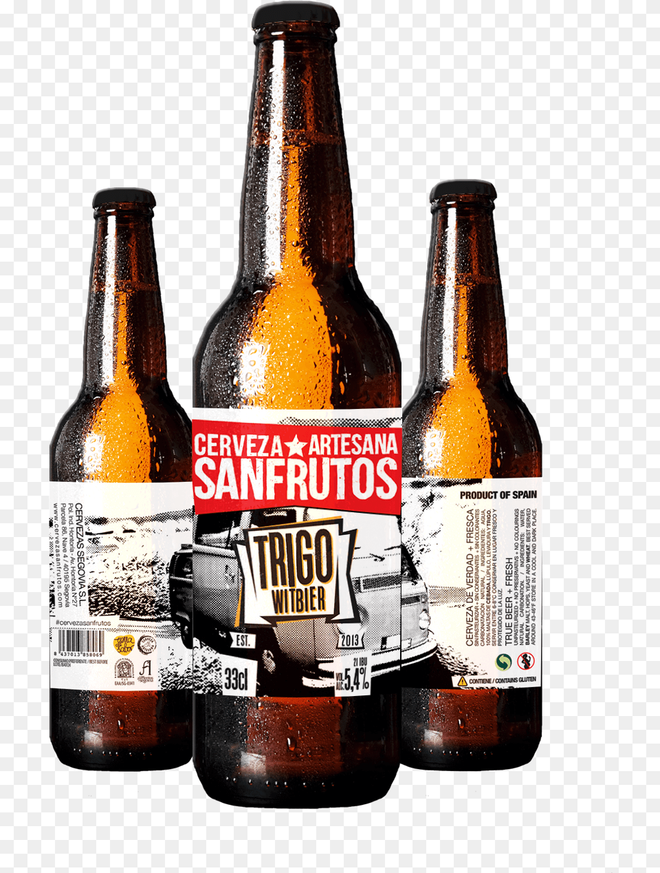 Trigo Cerveza De Segovia, Alcohol, Beer, Beer Bottle, Beverage Png Image