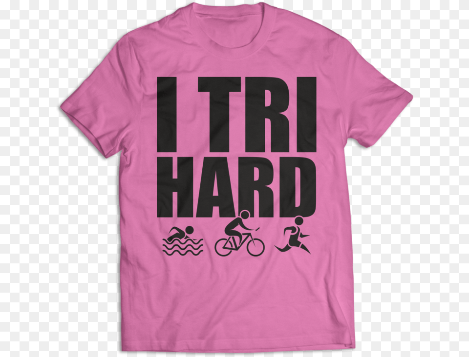 Trihard Active Shirt, Clothing, T-shirt, Machine, Wheel Free Png Download