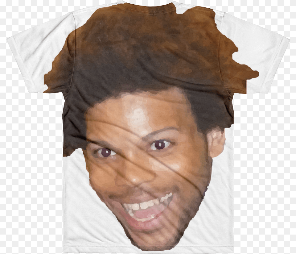 Trihard All Over T Shirt T Shirt, Clothing, Face, Head, Person Free Transparent Png