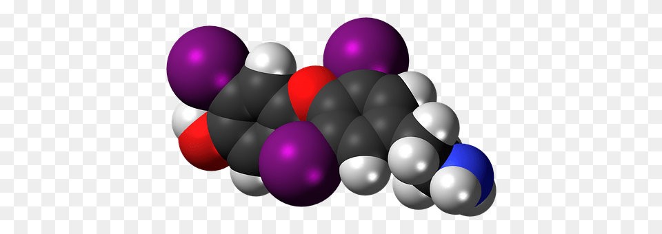 Triiodothyronamine Sphere, Purple Png Image