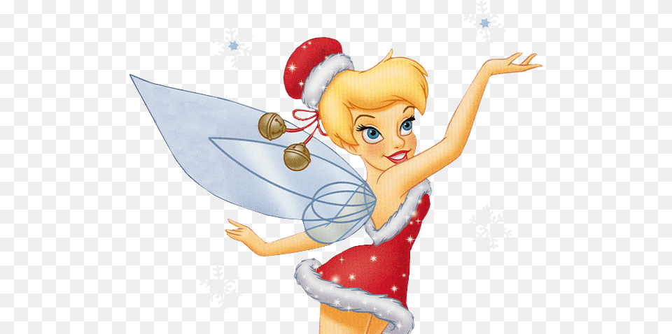Trilly Campanellino E Altre Fate Disney In Materiale Tinkerbell Christmas Adult, Baby, Nature, Outdoors, Person Png Image
