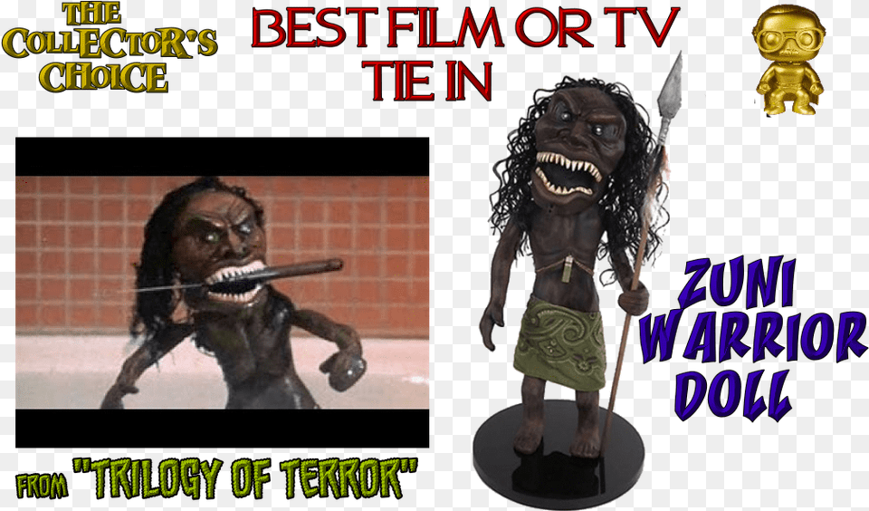Trilogy Of Terror Zuni Warrior Doll, Person, Child, Female, Girl Free Png