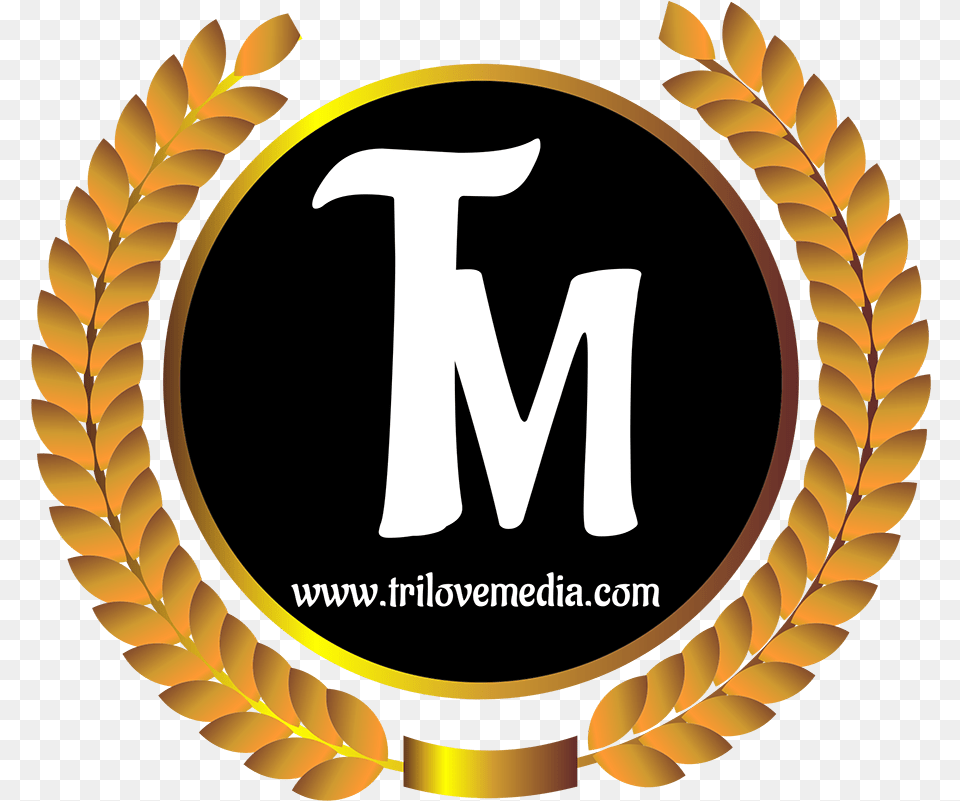 Trilove Golden Leaf Icon Media Pilot Beach Resort, Logo, Chandelier, Lamp, Emblem Png Image