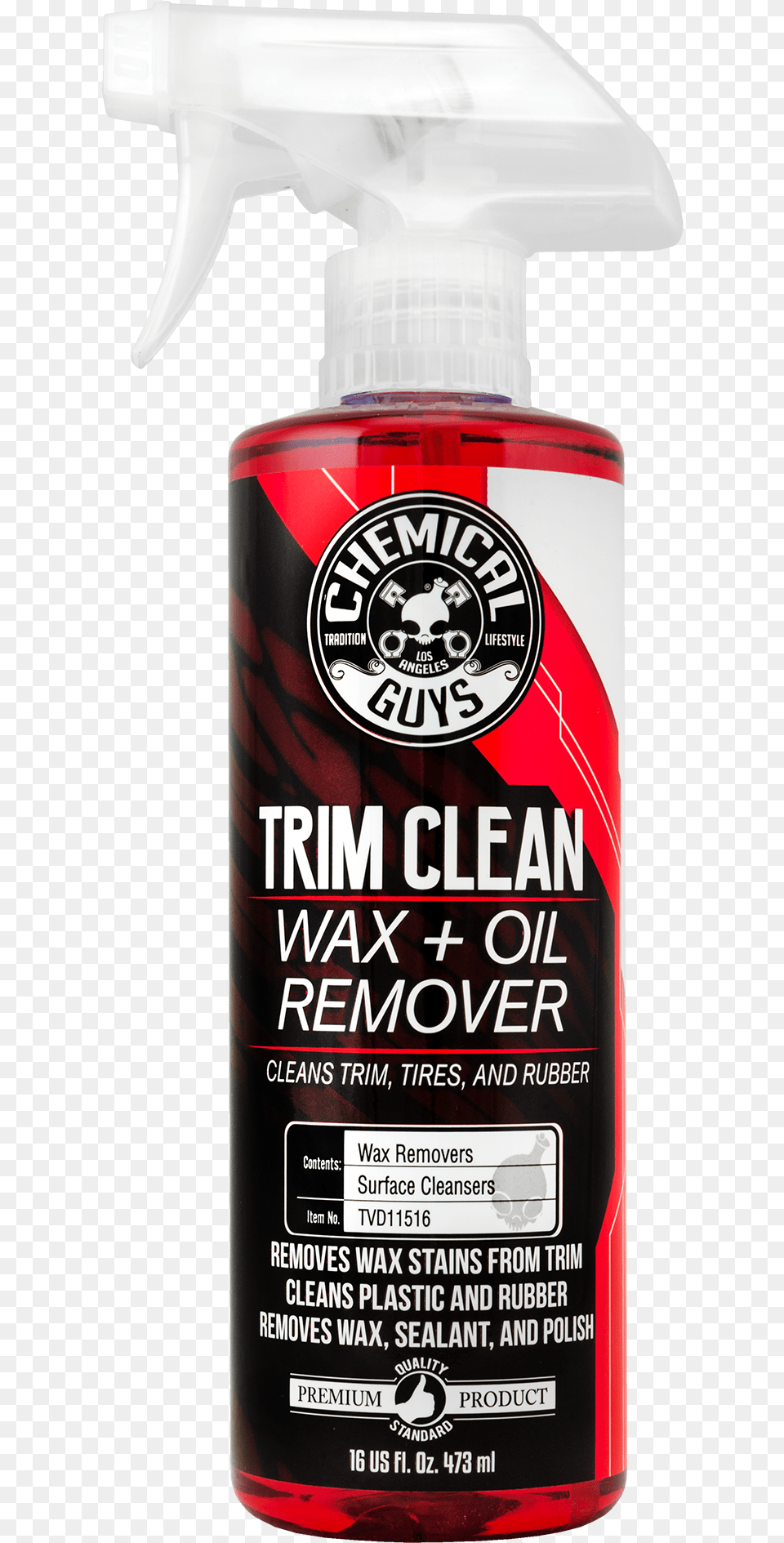 Trim Clean Wax And Oil Remover Chemical Guys Trim Clean Wax And Oil Remover, Bottle, Tin, Can, Spray Can Free Png Download