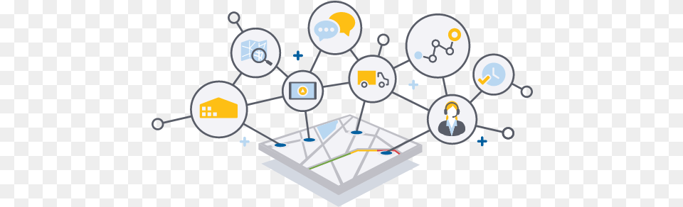 Trimble Maps Commercial Routing Scheduling Visualization Graphic Design, Network, Person Free Png Download