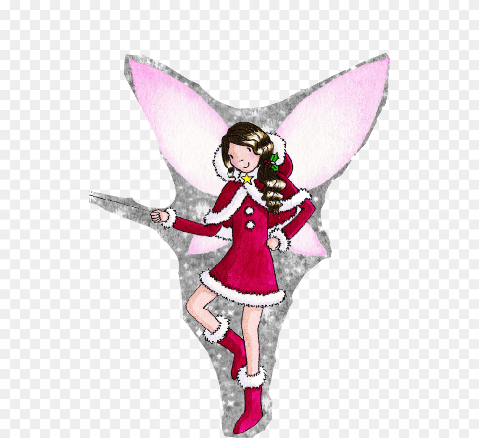 Trimmed Holly The Christmas Fairy, Book, Comics, Publication, Adult Free Transparent Png