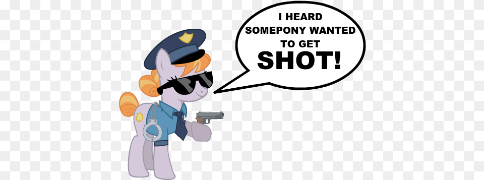 Trini Mite Brooklyn T Cop Pony, Book, Comics, Publication, Weapon Free Png Download