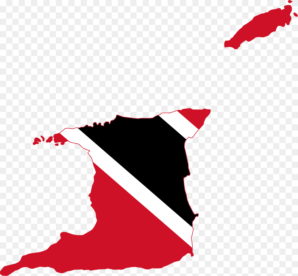 Trinidad And Tobago Flag Map, Chart, Plot, Person Png Image