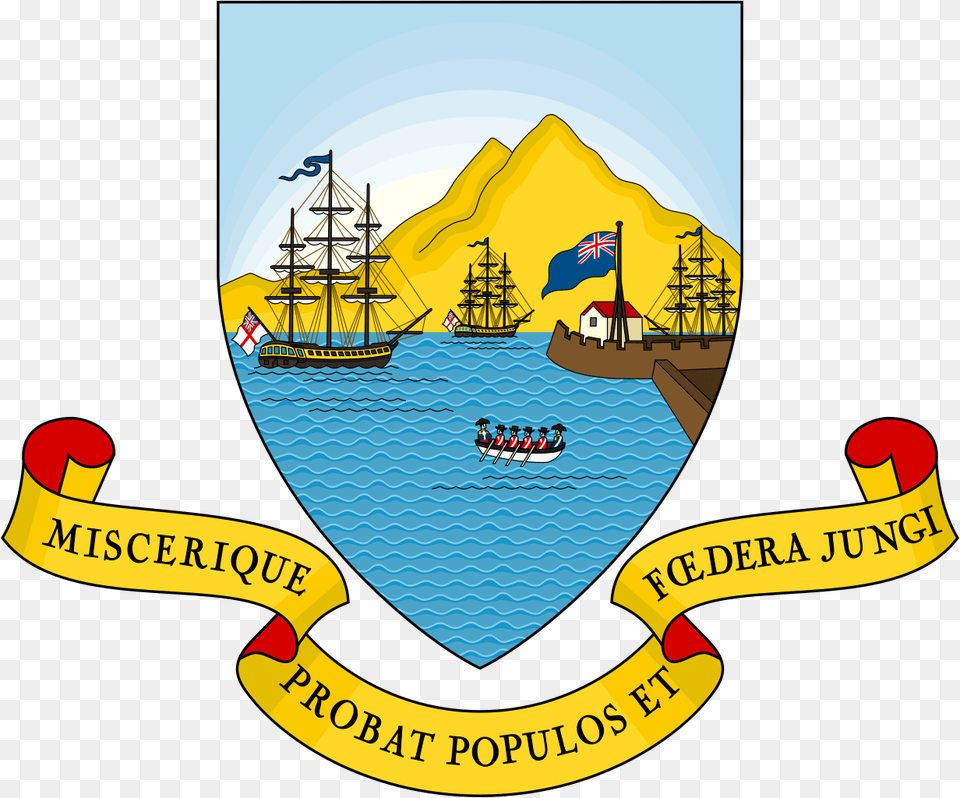 Trinidad Tobago Coat Of Arms, Logo, Boat, Transportation, Vehicle Png Image