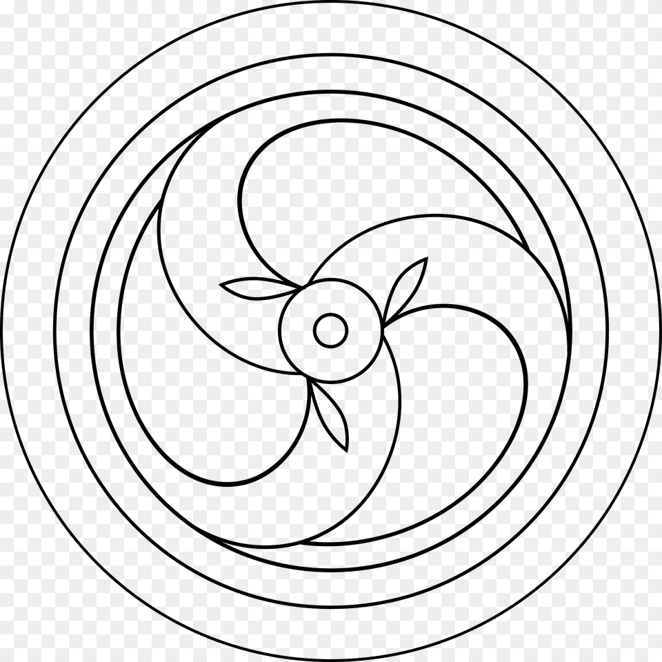 Trinity Spiral Clipart, Machine Free Png