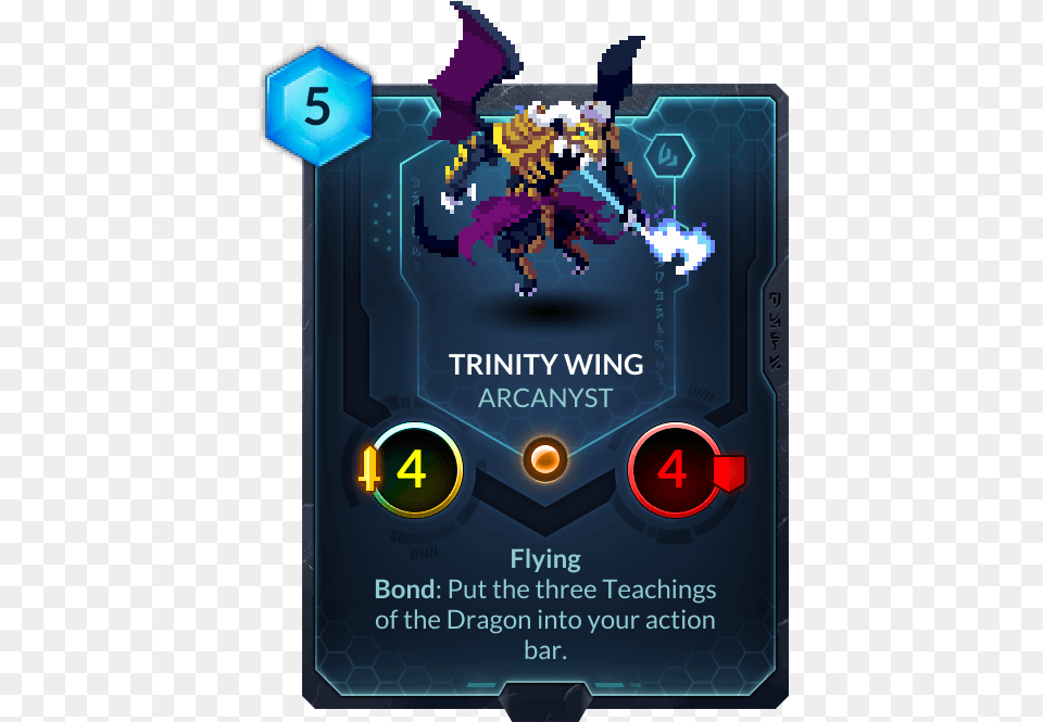 Trinity Wing Official Duelyst Wiki Keeper Of The Vale Duelyst, Advertisement, Poster, Art, Graphics Png Image
