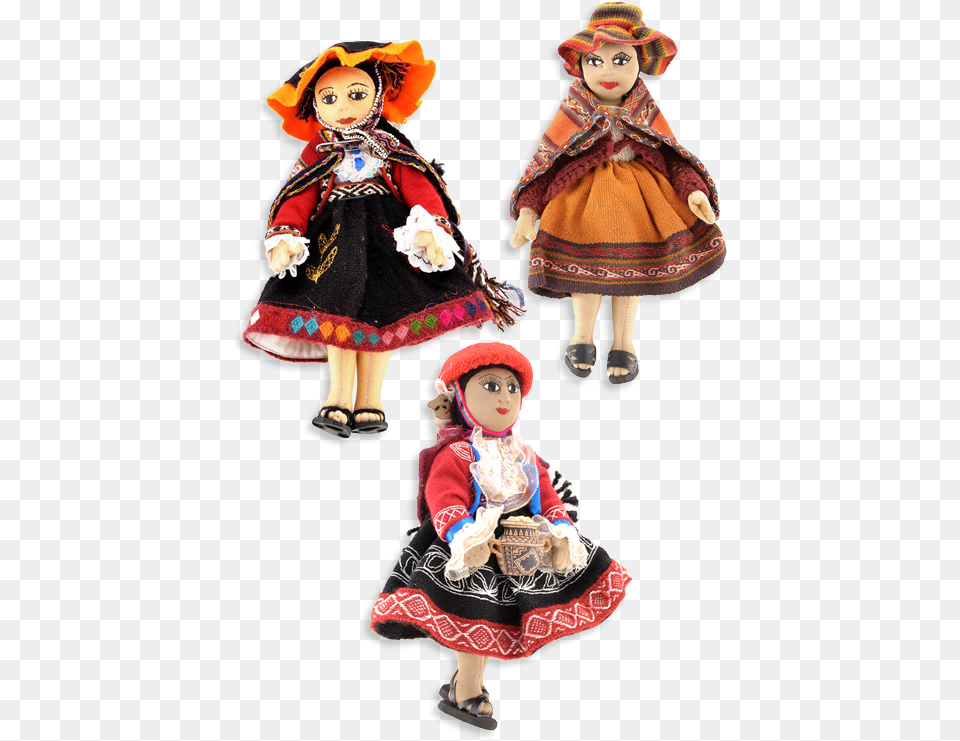 Trio Dolls Handmade Peru Dolls, Toy, Doll, Child, Person Free Transparent Png