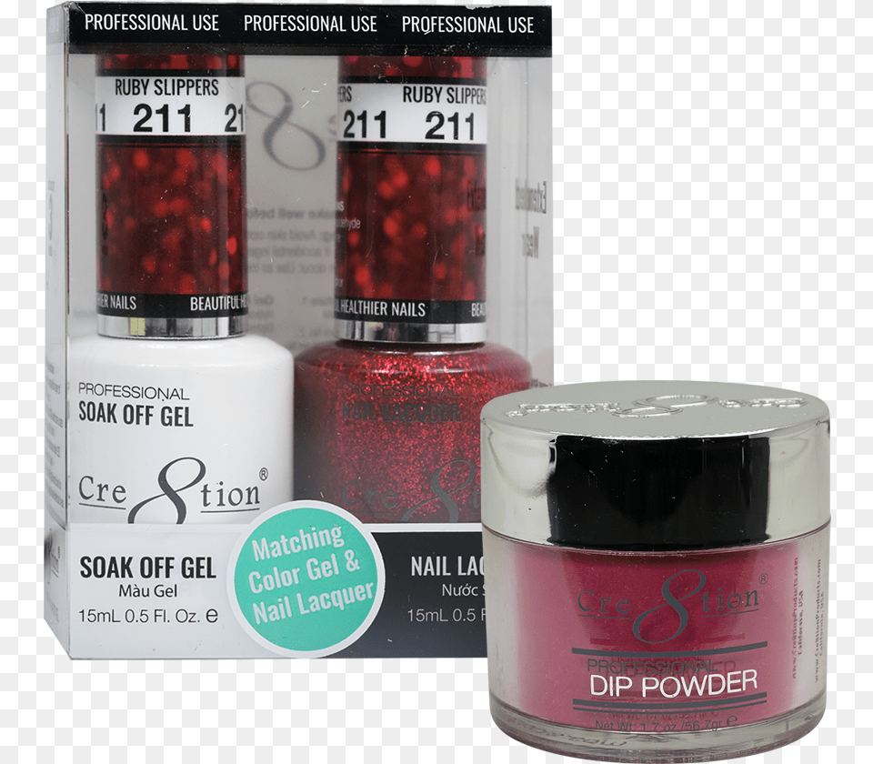 Trio Matching Collection 211 Ruby Slippers Nail Polish, Cosmetics, Can, Tin, Bottle Free Png
