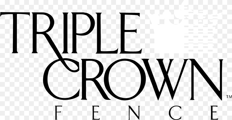 Triple Crown Fence Logo Black And White Royal Group Free Transparent Png
