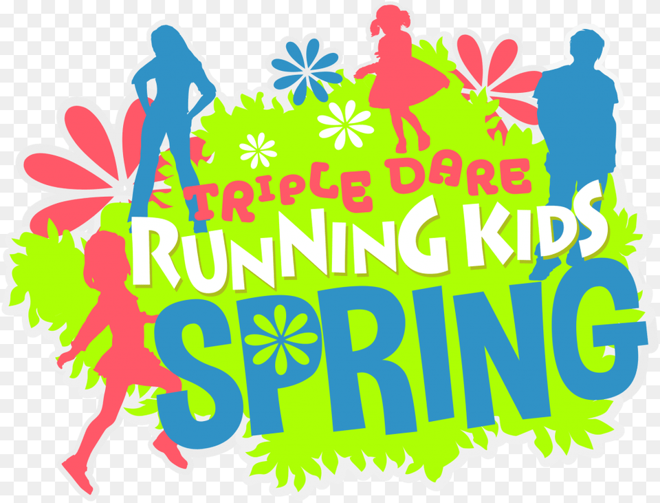 Triple Dare Running Company Kids Race Spring Graphic Design, Art, Graphics, People, Person Free Png Download