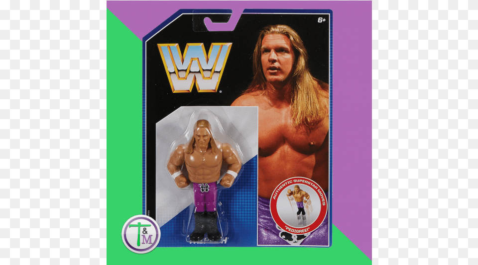 Triple H Wwe Retro Toy Wrestling Action Figure, Figurine, Adult, Female, Person Free Transparent Png