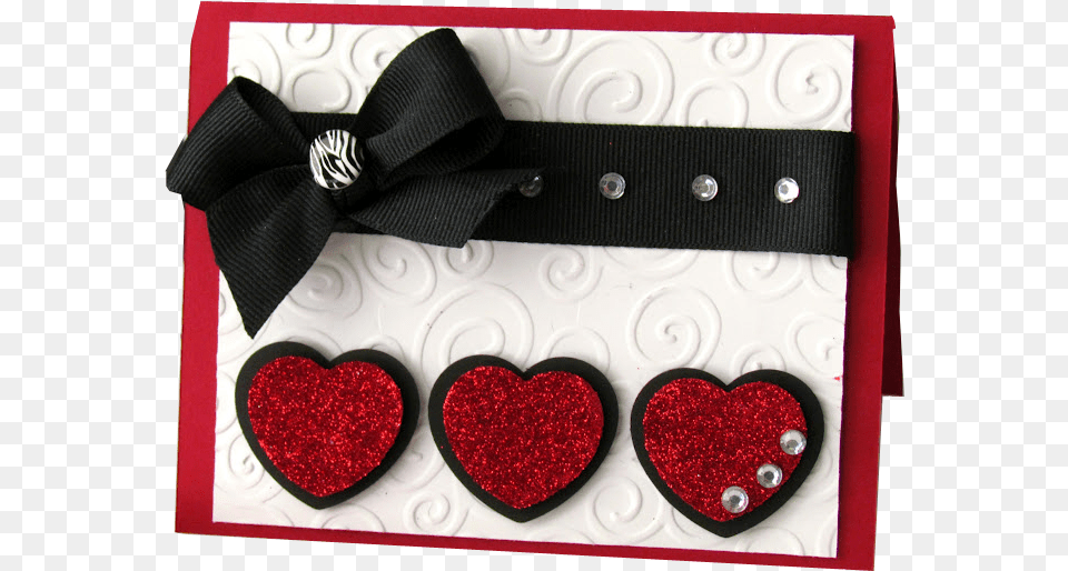 Triple Heart Handmade Valentine Heart Hand Made Cards, Accessories Free Transparent Png