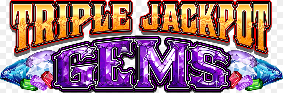 Triple Jackpot Gems Illustration, Purple, Scoreboard Png Image