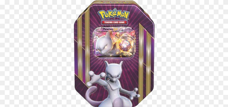 Triple Power Tin Mewtwo Ex Tin, Baby, Person, Arcade Game Machine, Game Png Image