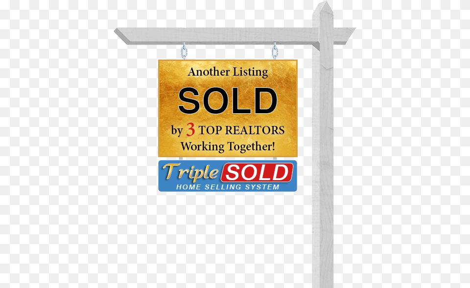 Triple Sold Web Sign2 Banner, Sign, Symbol, Text, Mailbox Png Image