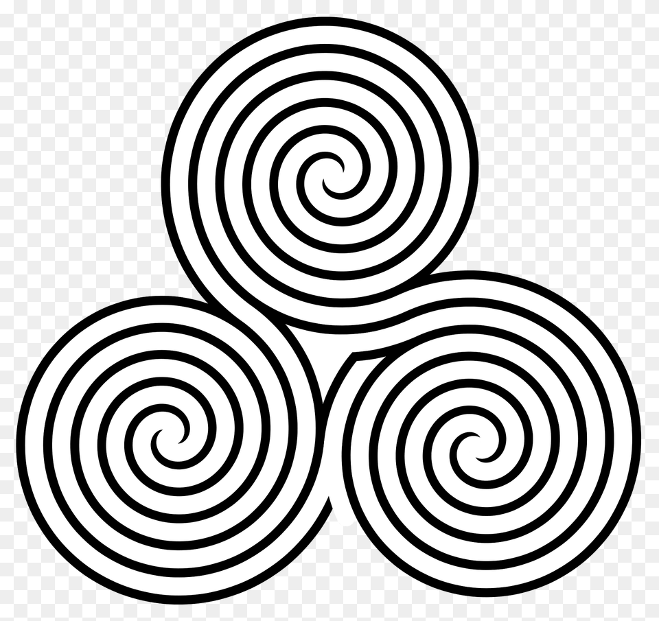Triple Spiral Labyrinth Variant Clipart, Coil Free Transparent Png