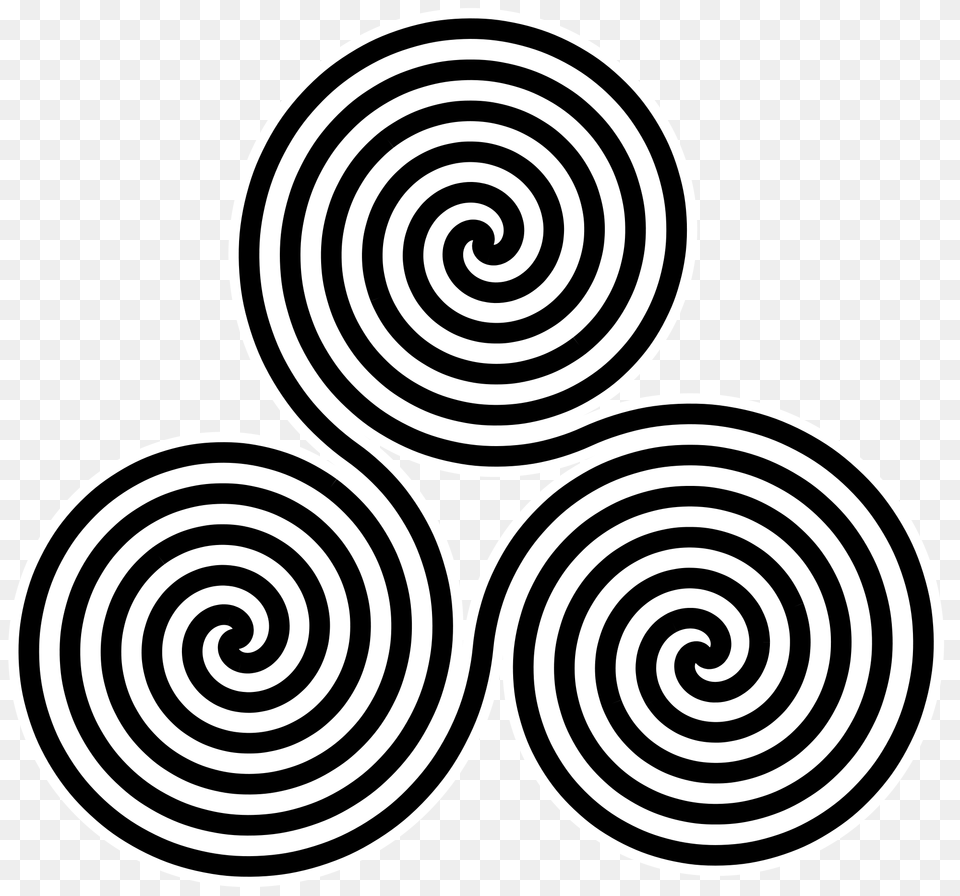 Triple Spiral Symbol Heavystroked, Coil Png Image
