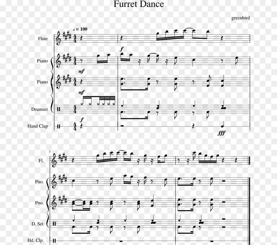 Triple Tonguing Music Sheet, Gray Free Transparent Png