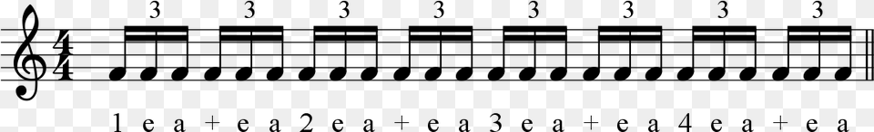 Triplet Sixteenth Notes Semiquaver Triplets, Gray Png Image
