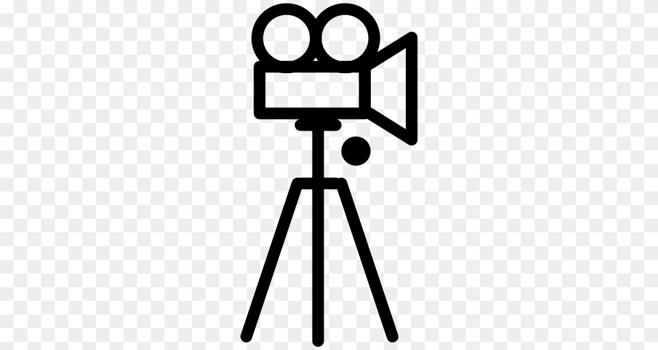 Tripod Andvideo Camera Tripod Photography Icon With, Gray Free Transparent Png