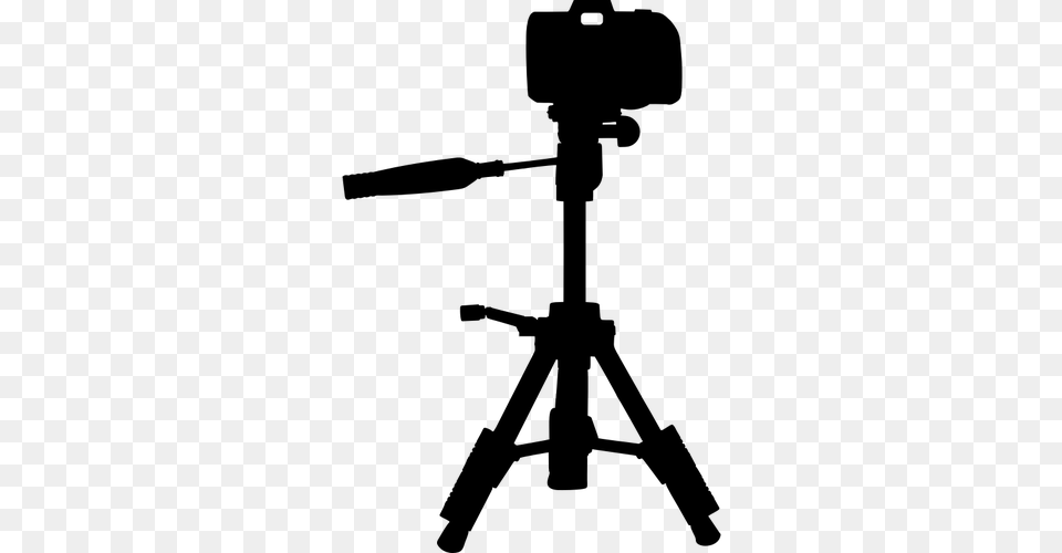 Tripod Camera, Gray Png Image