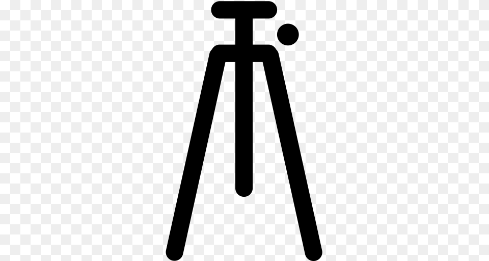 Tripod Camera Tripod Dslr Icon With And Vector Format, Gray Free Png Download