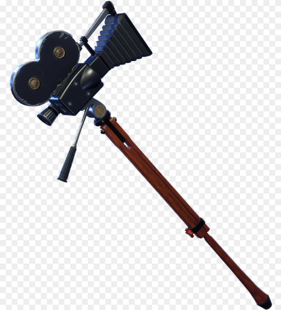 Tripod Fortnite Director39s Cut Pickaxe, Firearm, Gun, Rifle, Weapon Png Image