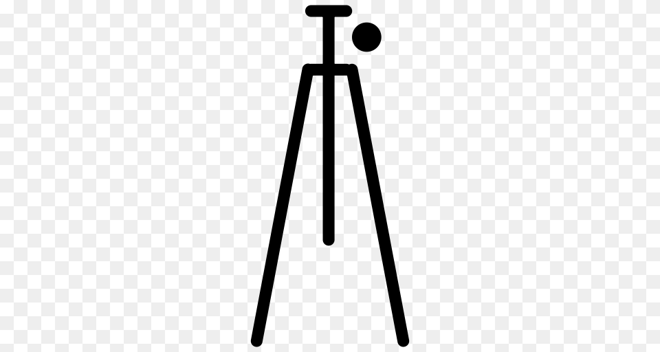 Tripod Technology Picture Icon With And Vector Format, Gray Free Png Download