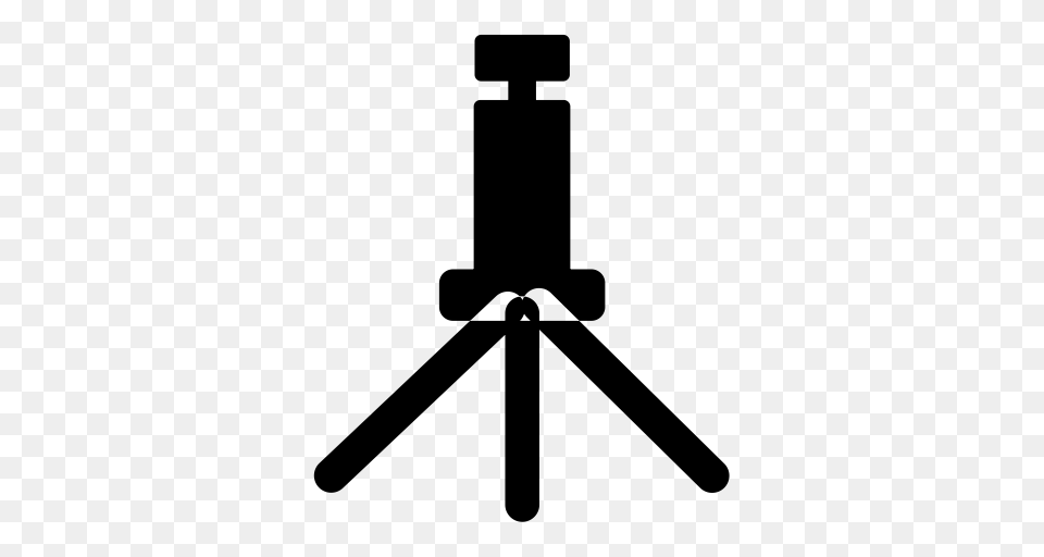 Tripod Technology Picture Icon With And Vector Format, Gray Free Png Download