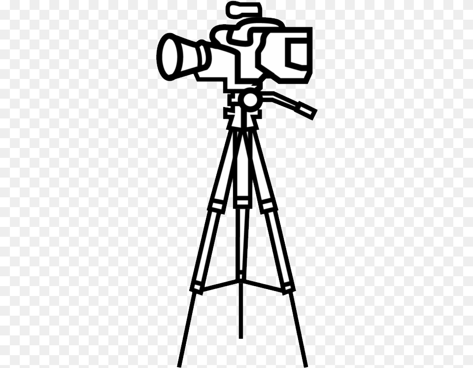 Tripod Video Camera With Tripod Clipart Png