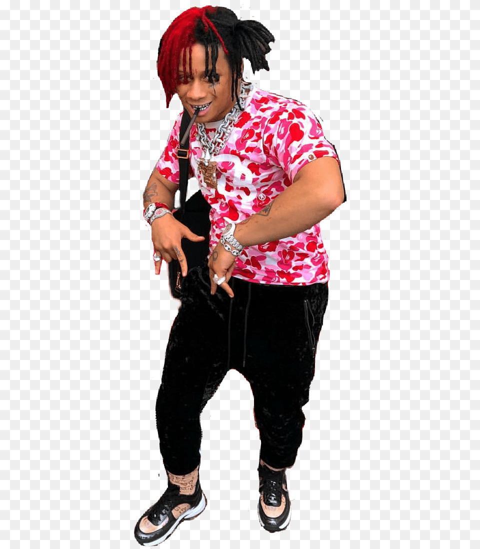 Trippieredd Big14 Slippyredd Girl, Person, Performer, Solo Performance, Hair Free Transparent Png