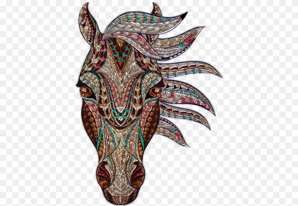 Trippy Horse, Accessories, Pattern, Art, Jewelry Free Transparent Png