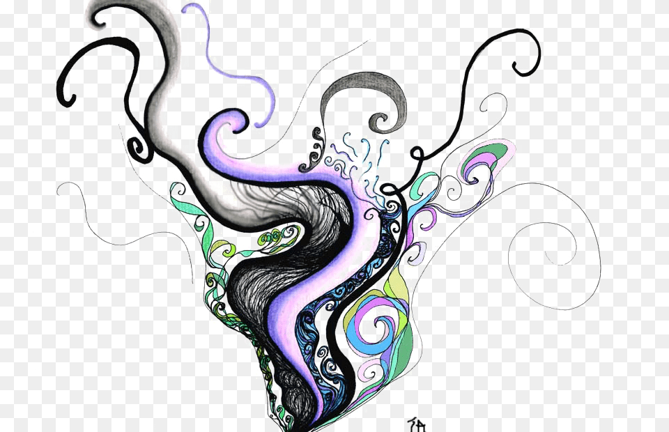 Trippy Smoke Arts, Art, Doodle, Drawing, Graphics Free Transparent Png