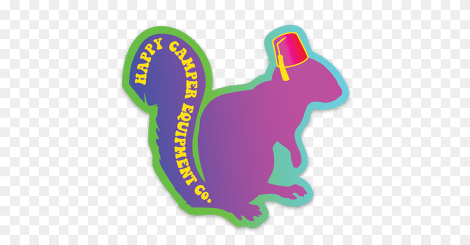 Trippy Squirrel Magnet, Sticker Png