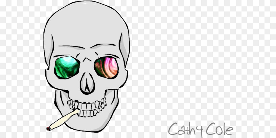 Trippy Transparent Skull Trippy, Male, Adult, Person, Man Free Png