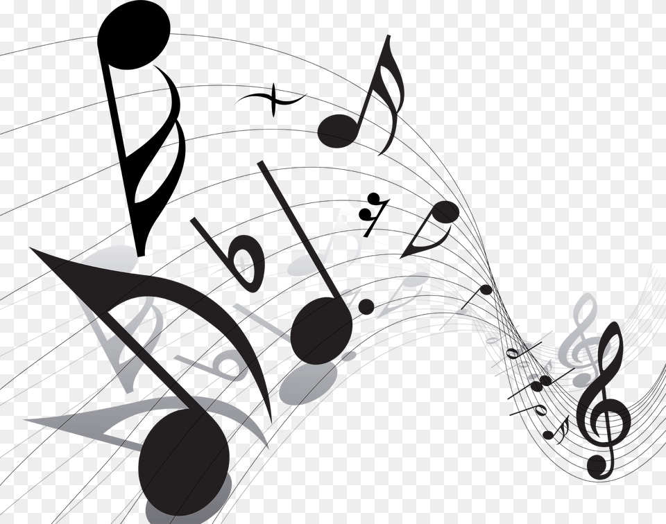Trippy Vector Desktop Wallpaper Vector Musical Notes Png Image