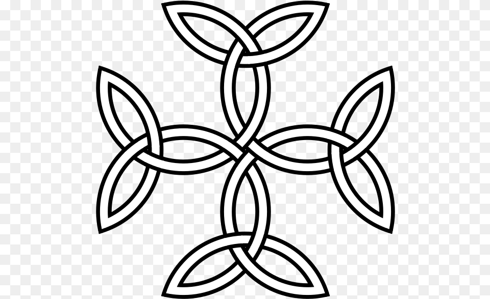 Triquetra Cross Celtic Symbols, Stencil, Symbol Free Transparent Png