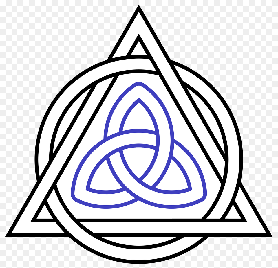 Triquetra Interlaced Triangle Circle Free Png Download